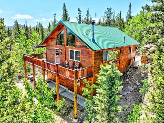 36 Gitche Goone Ln, Como, CO 80432 - rear view of house featuring a wooden deck