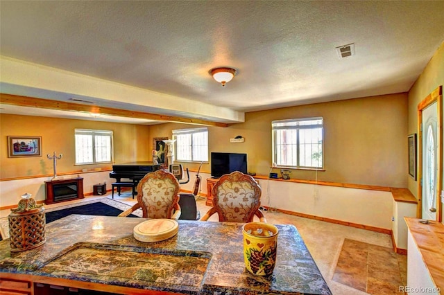 36 Gitche Goone Ln, Como, CO 80432 - dining space with baseboards and a textured ceiling