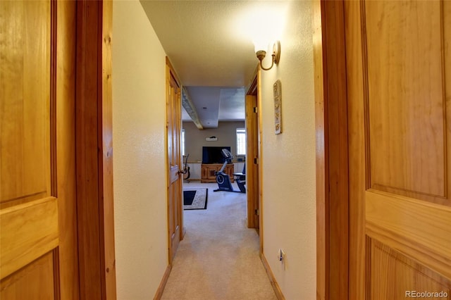 36 Gitche Goone Ln, Como, CO 80432 - hallway with light carpet and a textured wall