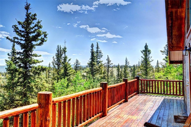 36 Gitche Goone Ln, Como, CO 80432 - deck with a forest view