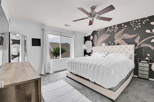 5813 Ceylon St, Denver, CO 80249 - carpeted bedroom with baseboards and ceiling fan