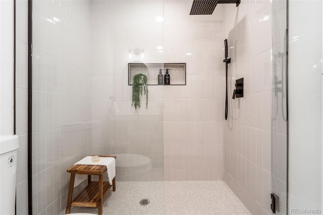 3061 S Glencoe St, Denver, CO 80222 - bathroom with tiled shower
