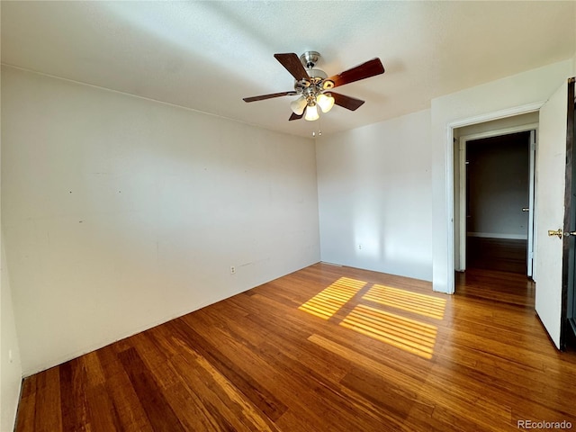 4312 S Xenon St, Morrison, CO 80465 - unfurnished room featuring wood finished floors and ceiling fan
