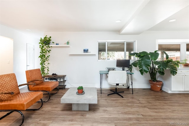 2250 N Monaco Pkwy, Denver, CO 80207 - office area featuring light wood-style flooring and recessed lighting