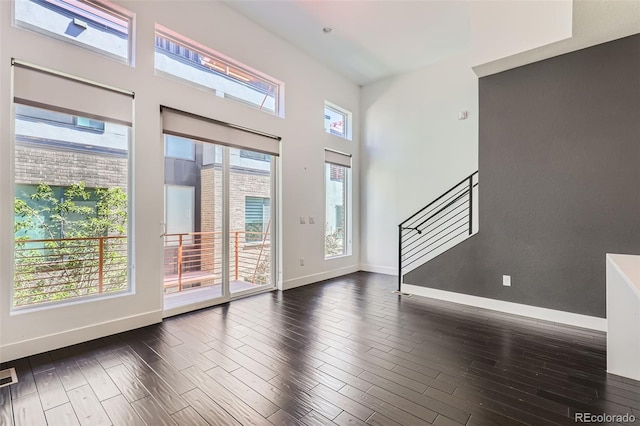 3030 N Wilson Ct Unit 3, Denver, CO 80205 - entrance foyer with stairway and dark wood finished floors