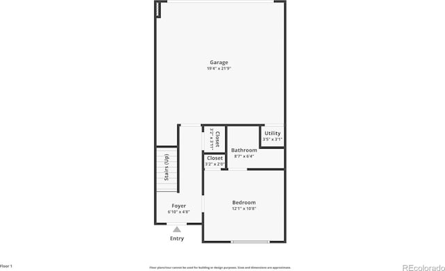 3030 N Wilson Ct Unit 3, Denver, CO 80205 - view of floor plan / room layout
