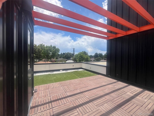 3030 N Wilson Ct Unit 3, Denver, CO 80205 - wooden deck featuring a pergola