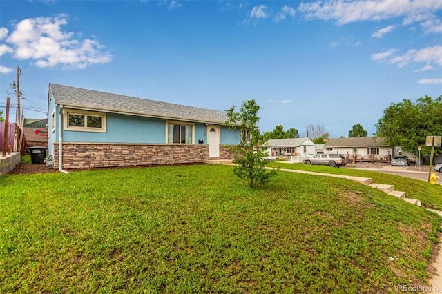 5001 W Nevada Pl, Denver, CO 80219 - ranch-style home featuring stucco siding and stone siding