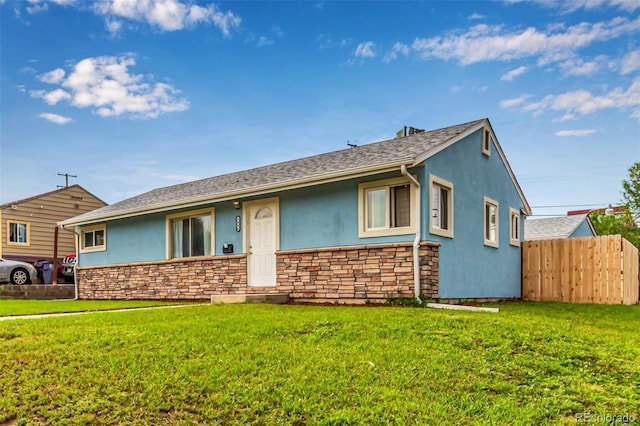 5001 W Nevada Pl, Denver, CO 80219 - ranch-style home with stucco siding and stone siding