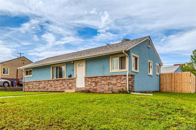 5001 W Nevada Pl, Denver, CO 80219 - single story home featuring stucco siding and stone siding