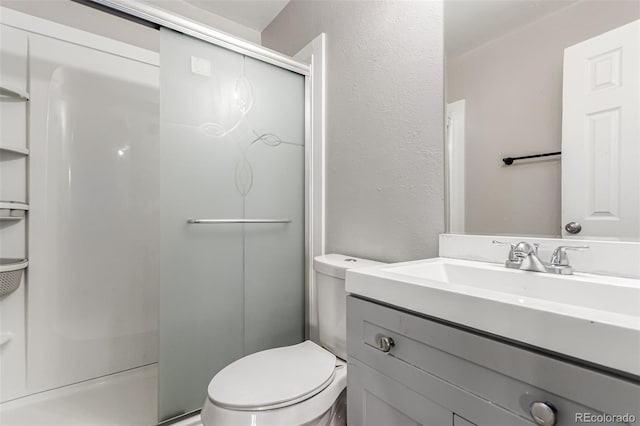 5001 W Nevada Pl, Denver, CO 80219 - full bathroom featuring vanity and a shower stall