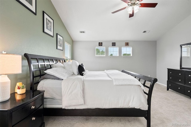 12942 Leyden St, Thornton, CO 80602 - bedroom with light carpet, ceiling fan, and baseboards
