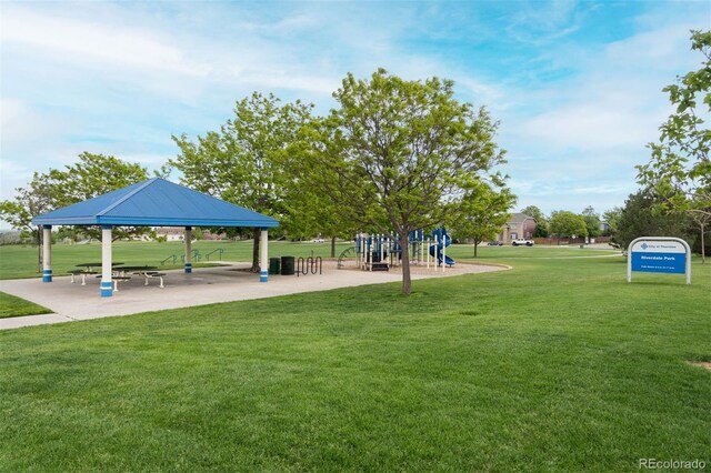 12942 Leyden St, Thornton, CO 80602 - view of property's community featuring a gazebo and a yard