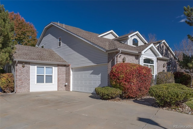 view of front of house featuring a garage