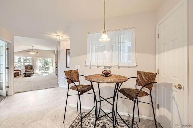 7774 S Biloxi Way, Aurora, CO 80016 - dining space with baseboards and ceiling fan