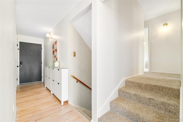 85 S Flower St, Lakewood, CO 80226 - stairway featuring wood finished floors
