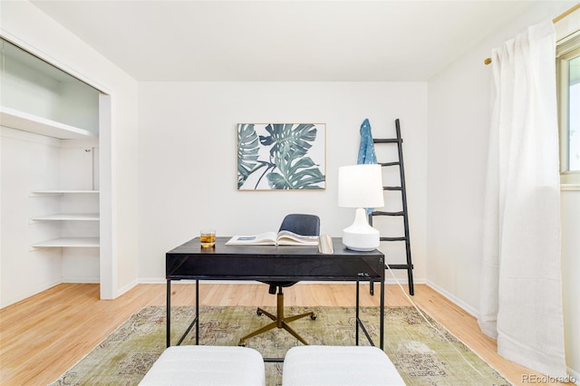 85 S Flower St, Lakewood, CO 80226 - home office with wood finished floors and baseboards
