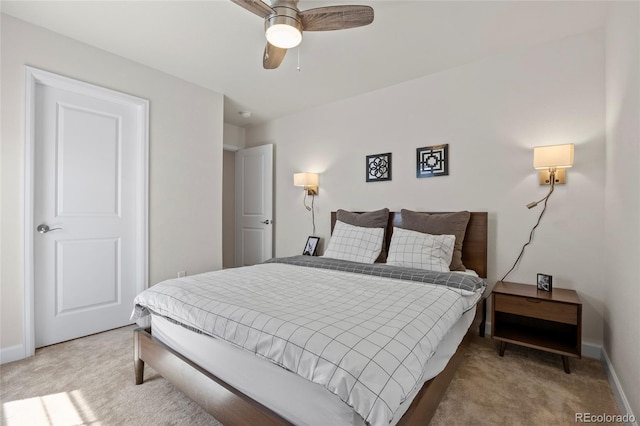 7166 S Vandriver Way, Aurora, CO 80016 - bedroom featuring light colored carpet and ceiling fan