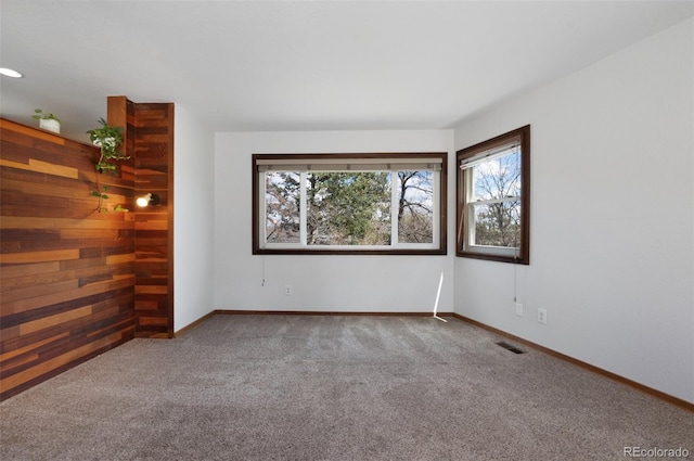 1805 Cheyenne Blvd, Colorado Springs, CO 80906 - spare room featuring carpet floors, baseboards, and visible vents