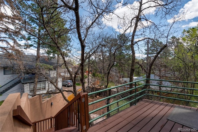 1805 Cheyenne Blvd, Colorado Springs, CO 80906 - view of wooden deck
