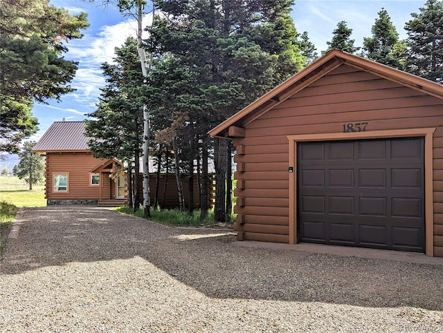1857 Sturm Ln, Fort Garland, CO 81133 - detached garage featuring driveway