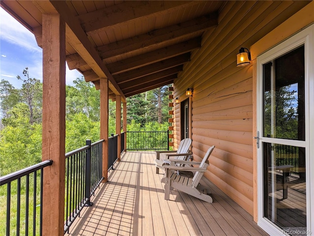 1857 Sturm Ln, Fort Garland, CO 81133 - view of wooden deck