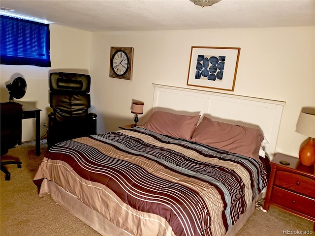 bedroom with carpet flooring