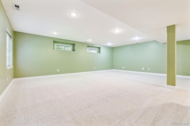 2330 S Salem Cir, Aurora, CO 80014 - below grade area featuring recessed lighting and baseboards