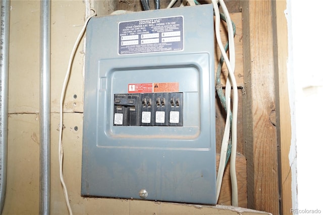 utility room with electric panel