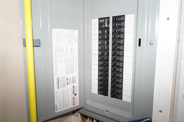 utility room featuring electric panel