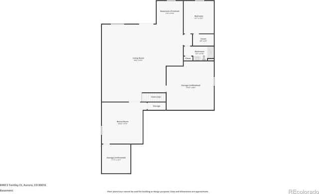 6980 S Yantley Ct, Aurora, CO 80016 - property floor plan