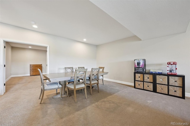 6980 S Yantley Ct, Aurora, CO 80016 - carpeted dining area featuring baseboards and recessed lighting