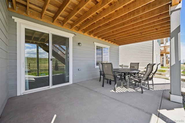 6980 S Yantley Ct, Aurora, CO 80016 - view of patio / terrace with outdoor dining area
