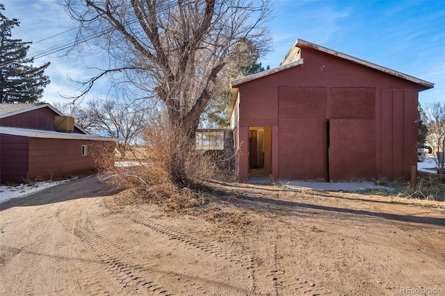 view of outbuilding