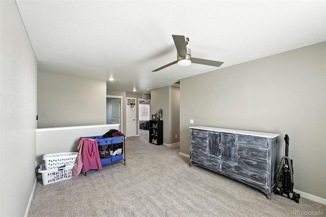 1670 Vantage Pkwy, Berthoud, CO 80513 - game room featuring carpet flooring, a ceiling fan, and recessed lighting