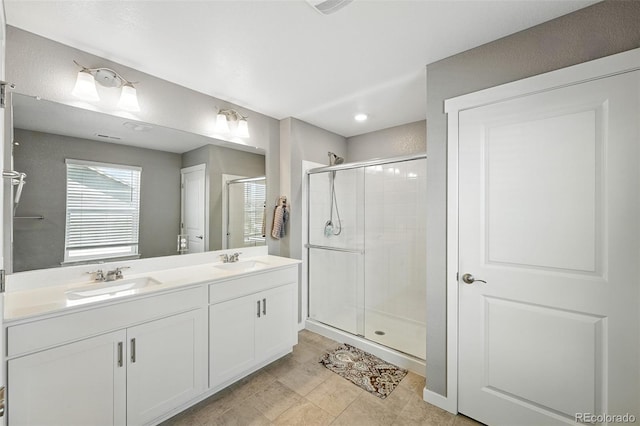 1670 Vantage Pkwy, Berthoud, CO 80513 - full bath with a shower stall and double vanity