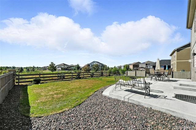 1670 Vantage Pkwy, Berthoud, CO 80513 - fenced backyard featuring a patio area and a residential view