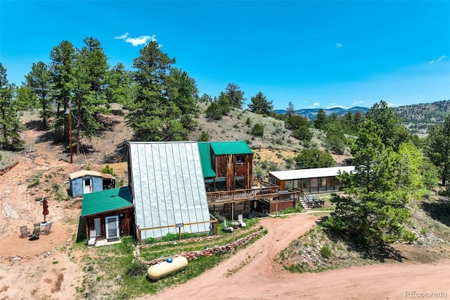 351 Badger Cir, Guffey, CO 80820 - view of subject property with a mountain backdrop