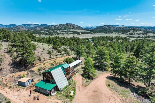 351 Badger Cir, Guffey, CO 80820 - bird's eye view of a mountain backdrop