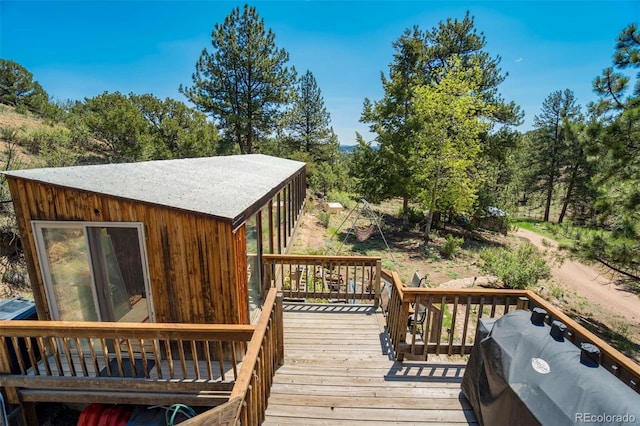 351 Badger Cir, Guffey, CO 80820 - deck featuring area for grilling