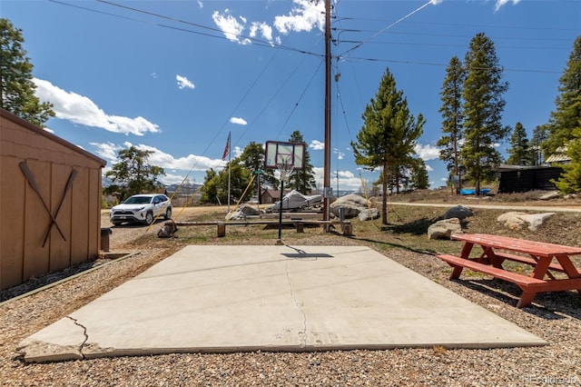 1348 Gcr 64, Grand Lake, CO 80447 - view of patio / terrace featuring basketball court