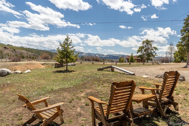 1348 Gcr 64, Grand Lake, CO 80447 - view of yard featuring a mountain view and a rural view
