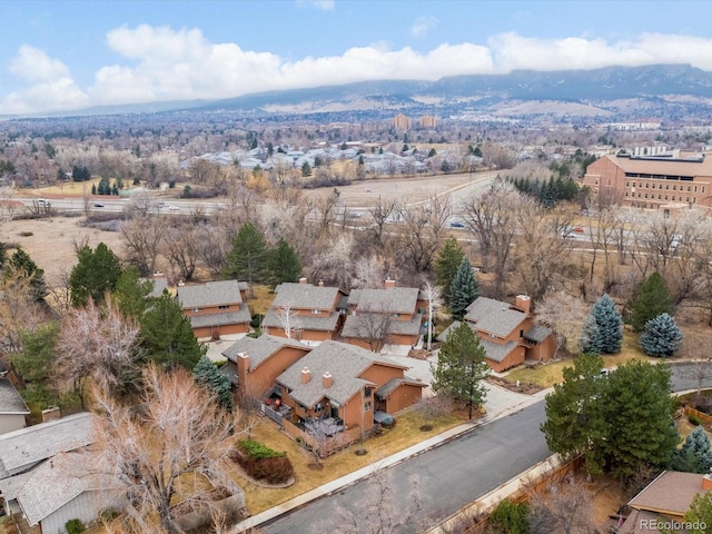 drone / aerial view featuring a residential view