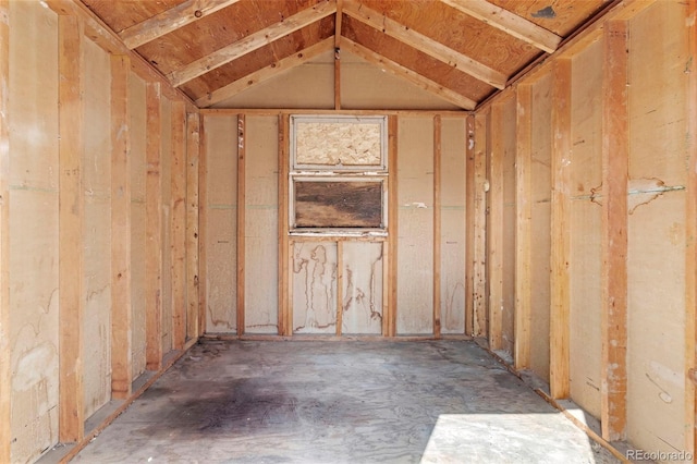 view of storage room