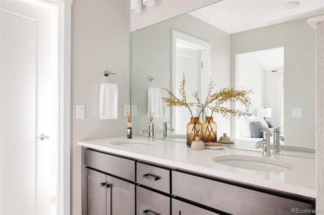 bathroom with vanity