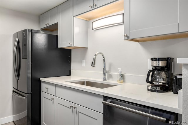 kitchen featuring sink and appliances with stainless steel finishes