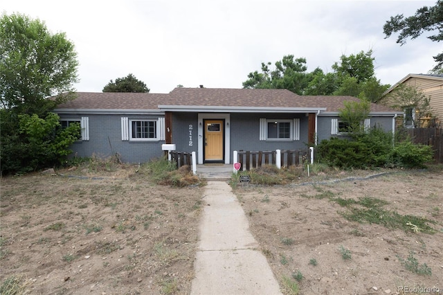 view of ranch-style house