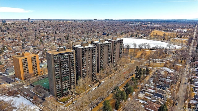 bird's eye view featuring a view of city