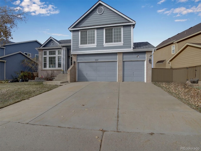 view of front of house featuring a garage