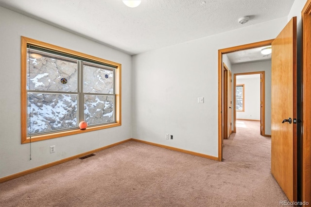 2476 S Beaver Creek Rd, Black Hawk, CO 80422 - unfurnished room featuring light carpet, a smoke detector, a textured ceiling, and baseboards
